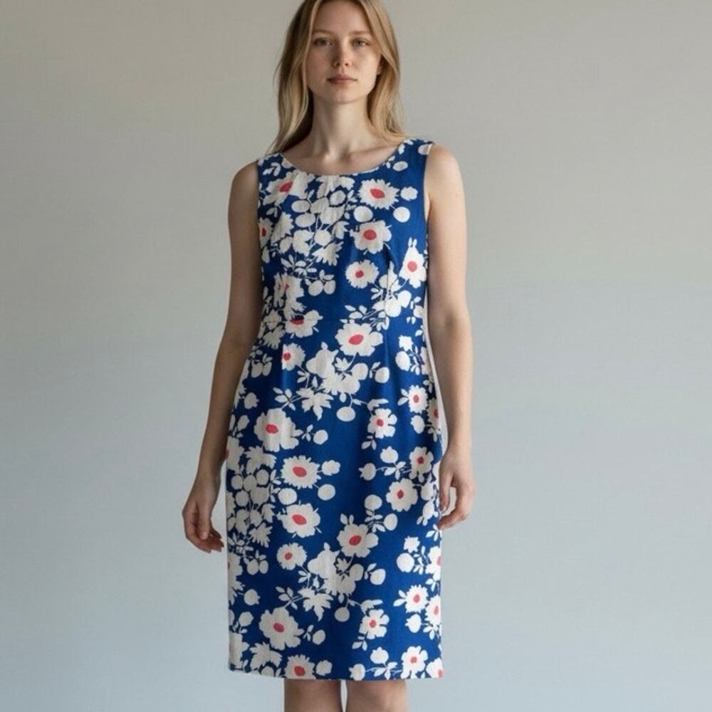 L.K. Bennett Floral Sheath Midi Dress